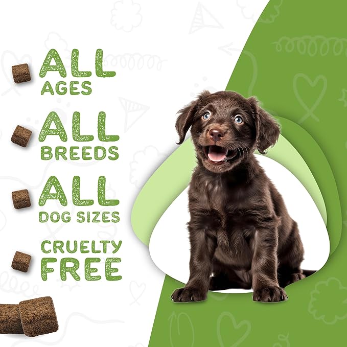 waggedy Daily Essentials Puppy — Full-Spectrum Functional Treats, Small or Large Breed Puppy Supplements — Dog Supplements & Vitamins — Puppy Essentials (60 Chews)