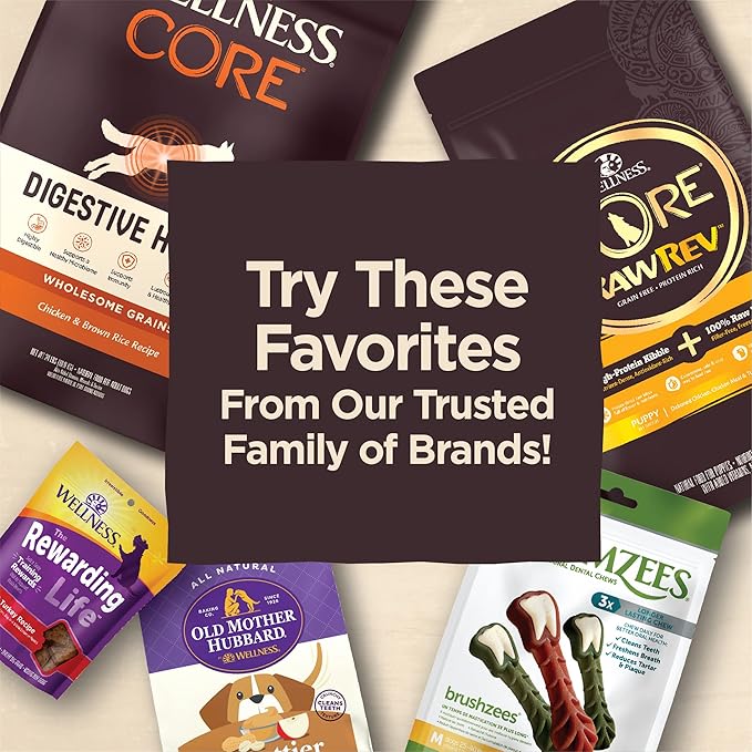 Wellness CORE Power Packed Dog Treats (Previously Pure Rewards), Grain-Free Tender Jerky Treats, Made in USA (Beef Recipe, 4-Ounce Bag)