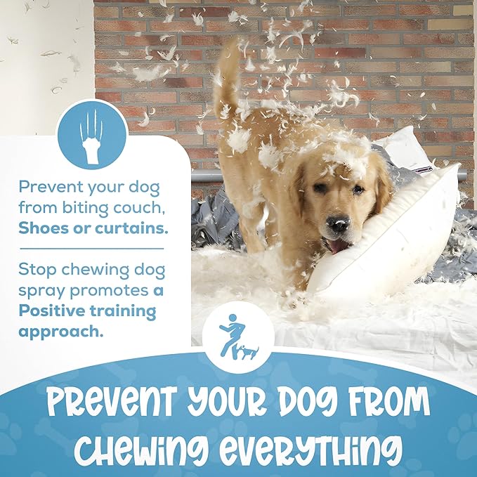 Organic Sprays - No Chew Spray for Dogs, Anti Chew Spray, Dog Potty Training Spray, Trains Your Pet Where Not to Urinate, Bitter Spray for Dogs, 24 oz