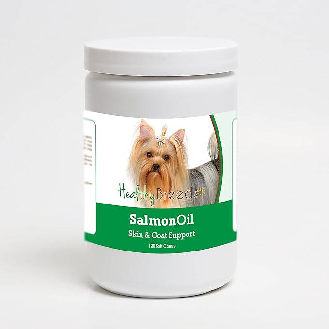 Healthy Breeds Yorkshire Terrier Salmon Oil Soft Chews 120 Count
