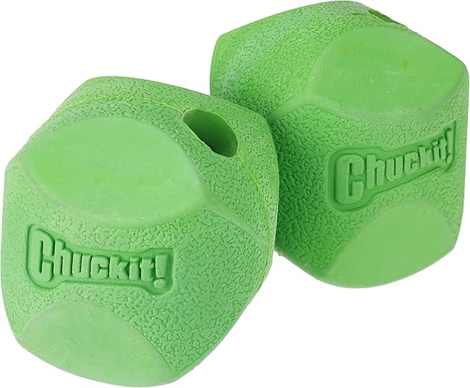 Chuckit Erratic Ball Dog Toy, Medium (2.5 Inch), Pack of 2 Indoor and Outdoor Dog Toy