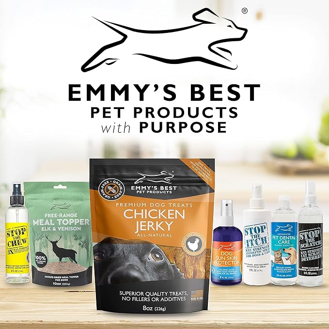 Emmy's Best EBPP Chicken Jerky Dog Treats Made in USA - 100% Natural Dog Jerky Treats Made with Real Chicken - Grilled Chicken Strips for Medium Dogs, Large Dogs and Small Dogs