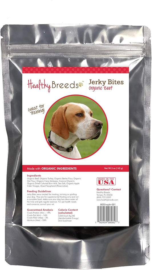 Healthy Breeds English Pointer Jerky Bites Beef Recipe Dog Treats 5 oz