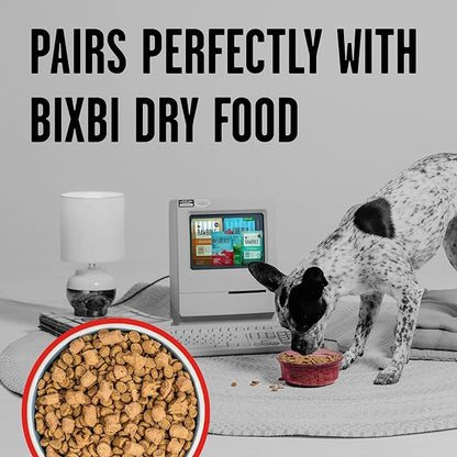 BIXBI Rawbble Freeze Dried Dog Food, Beef Recipe, 26 oz - 98% Meat and Organs, No Fillers - Pantry-Friendly Raw Dog Food for Meal, Treat or Food Topper - USA Made in Small Batches