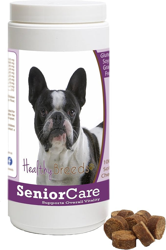 Healthy Breeds French Bulldog Senior Dog Care Soft Chews 100 Count