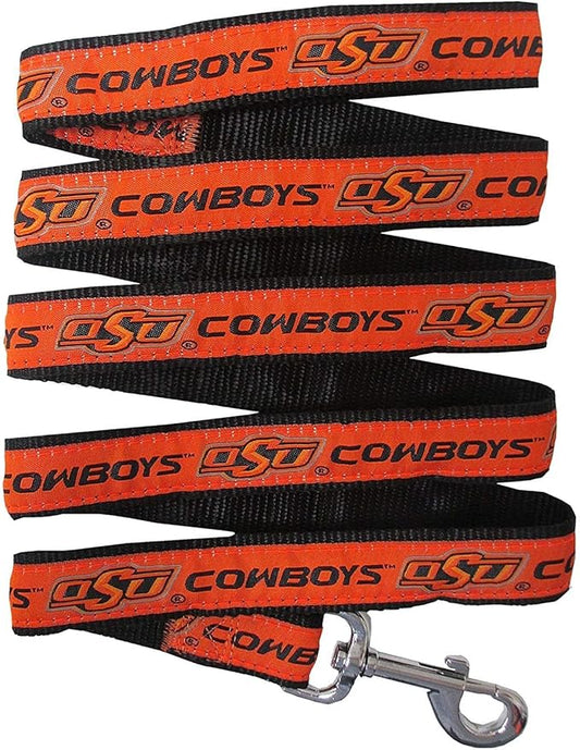 Pets First Collegiate Pet Accessories, Dog Leash, Oklahoma State Cowboys, Medium