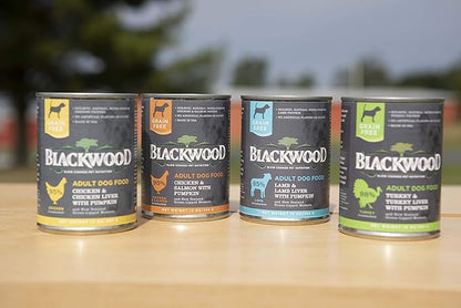 Blackwood Pet Food Blackwood Pet Grain Free Wet Dog Food Made in USA [All Natural Canned Dog Food], Turkey & Turkey Liver with Pumpkin, 13 oz. can, Pack of 12