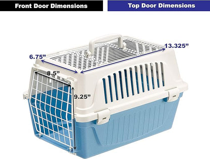 Ferplast Atlas Pet Carrier | Small Pet Carrier for Dogs & Cats w/Top & Front Door Access