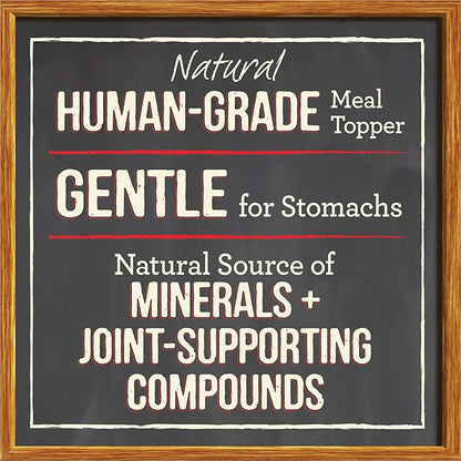 Merrick Grain Free Bone Broth Natural Meal Topper for Dogs, Accented with Superfoods & Cinnamon, for Adult Dogs of All Breeds Beef, 7 Ounce,(Pack of 6)