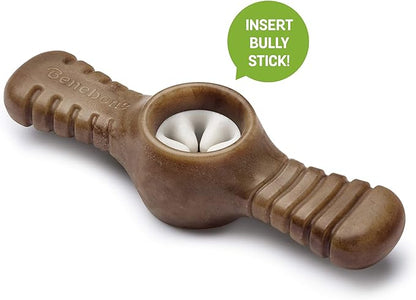 Benebone Pawplexer Interactive Treat Dispensing Tough Dog Puzzle Chew Toy, Made in USA, Medium, Real Bacon Flavor