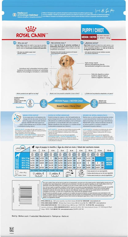 Royal Canin Size Health Nutrition Medium Puppy Dry Dog Food, 30 lb bag