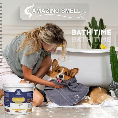 Madra Mor Milk & Honey Mud Spa Bath for Dogs | Dog Bath for Dog Grooming | Dog Coat Skin Care Products | 7.5lb Pail Mud Bath Dog Essentials with Multi-Purpose Key Chain
