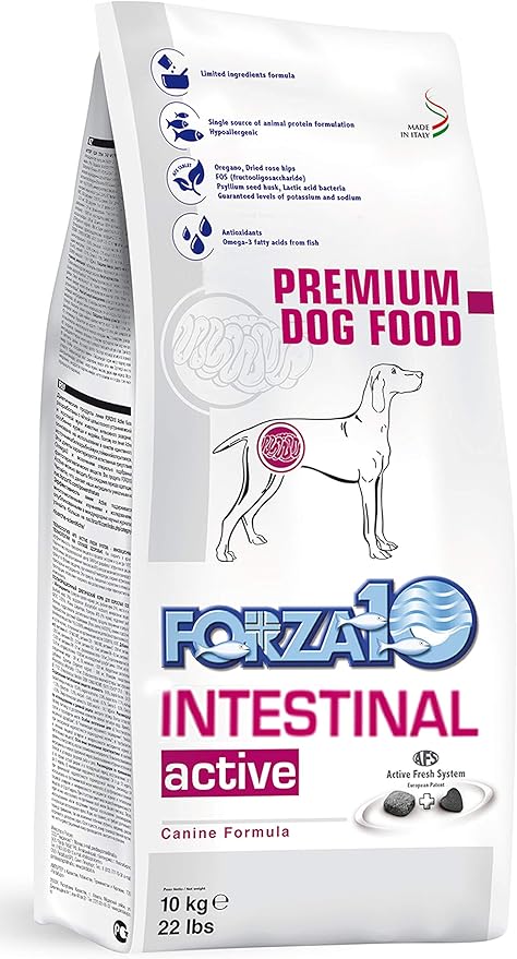 Forza10 Active Dry Intestinal Dog Food, Gastrointestinal Dog Food, Digestive and Intestinal Diet Dry Dog Food for Adult and All Breeds