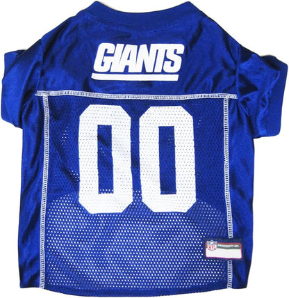 NFL New York Giants Dog Jersey, Size: X-Small. Best Football Jersey Costume for Dogs & Cats. Licensed Jersey Shirt