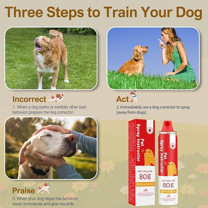 Dog Corrector, 80ml 4 Pack Dog Trainer Spray for Dog to Stops Barking, Jumping Up, Place Avoidance, Food Stealing, Unwanted Behaviour.