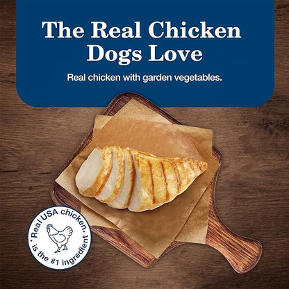Blue Buffalo Homestyle Recipe Senior Wet Dog Food, Made with Natural Ingredients, Chicken Dinner with Garden Vegetables, 12.5-oz. Cans (12 Count)