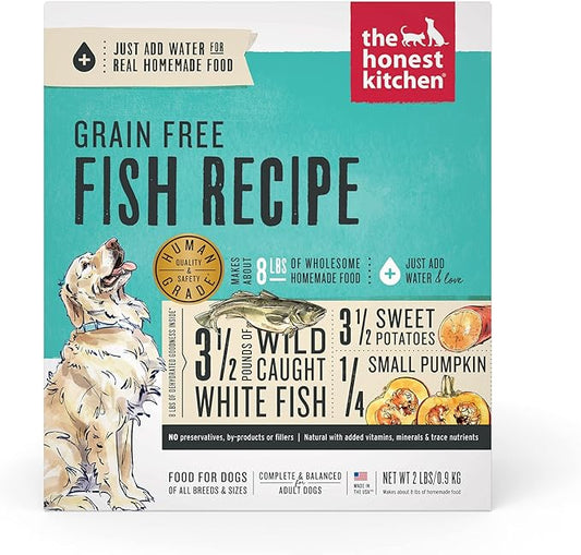 The Honest Kitchen Dehydrated Grain Free Fish Dog Food, 2 lb Box