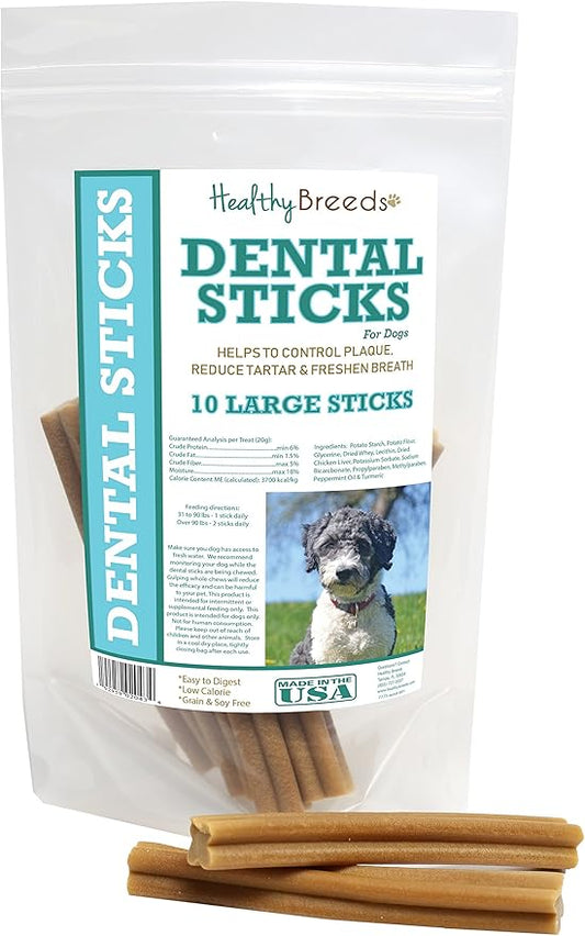 Healthy Breeds Aussiedoodle Dental Sticks Large 10 Count