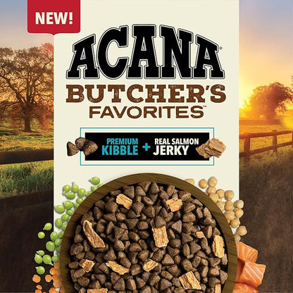 ACANA Butcher's Favorites Dry Dog Food, Wild-Caught Salmon Recipe, Fish Dog Food, 4lb