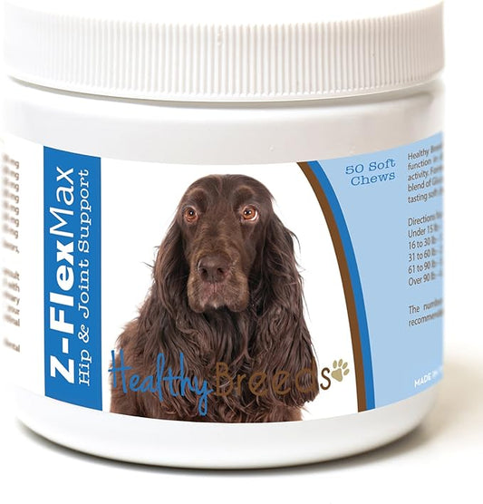 Healthy Breeds Field Spaniel Z-Flex Max Hip and Joint Soft Chews 50 Count