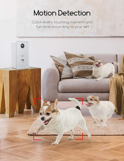 faroro Dog Camera with Treat Dispenser, 5G WiFi Pet Camera with Two Way Audio and 1080P Full HD Night Vision for Treat Tossing and Monitoring Your Pet Remotely