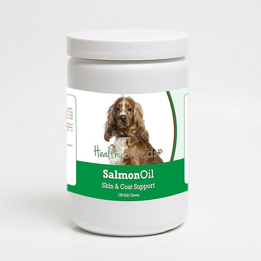Healthy Breeds English Cocker Spaniel Salmon Oil Soft Chews 120 Count