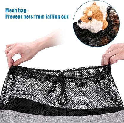 Ownpets Pet Sling Carrier, Fits 15 to 20lbs Extra-large Dog/Cat Sling Carrier Reversible and Hands-Free Dog Bag with Adjustable Strap and Pocket Shoulder Pad for Outdoor Travel Hiking