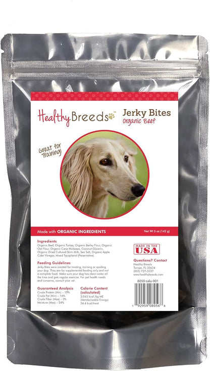 Healthy Breeds Saluki Jerky Bites Beef Recipe Dog Treats 5 oz