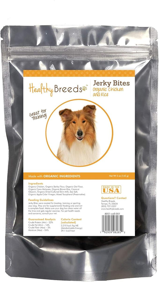 Healthy Breeds Collie Jerky Bites Chicken & Rice Recipe Dog Treats 5 oz