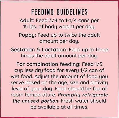 Hound & Gatos Wet Dog Food, 98% Salmon & Lamb Liver, case of 12, 13 oz cans