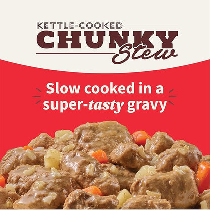 Halo Elevate Wet Dog Food, Kettle Cooked Chunky Healthy Grains Duck & Beef Stew with Carrots, White Potatoes & Brown Rice, 12.7oz (Pack of 6)