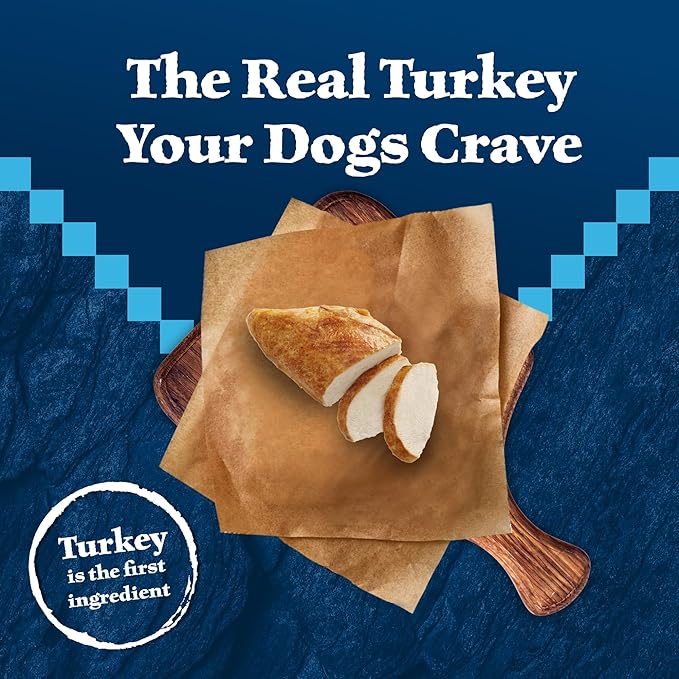 Blue Buffalo Wilderness Trail Treats High Protein Grain Free Dog Biscuits Crunchy Dog Treats, Turkey Recipe, 24-oz Bag