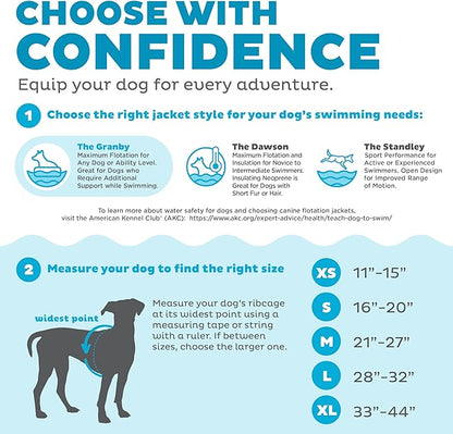 Outward Hound Granby Splash Yellow Dog Life Jacket, Medium