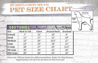 Rubie's unisex adult Red Riding Hood Pet Accessory, As Shown, XL Neck 20 Girth 27 Back 28 US