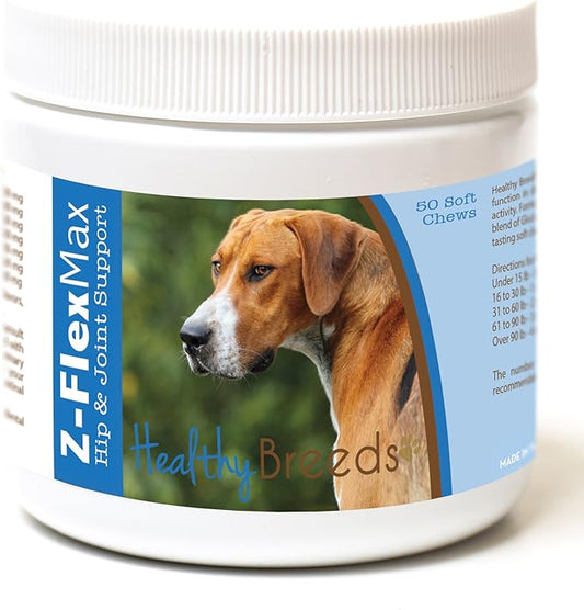 Healthy Breeds English Foxhound Z-Flex Max Hip and Joint Soft Chews 50 Count