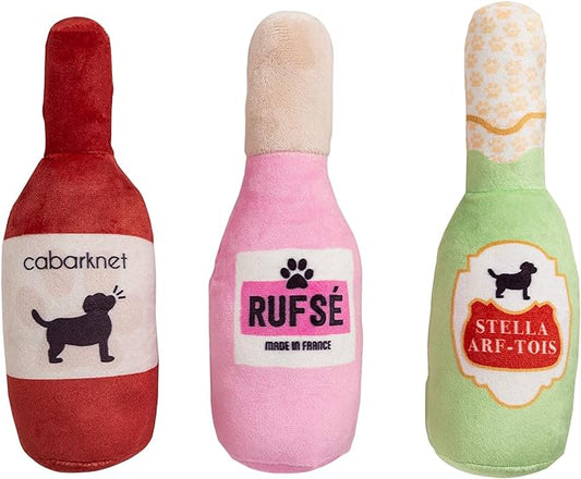 Pearhead Pet Toys, Plush Dog Squeaker Toys and Cat Teaser Toys, Dog Owner and Cat Owner Pet Toy Sets, Must Have Pet Accessories for Pet Owners