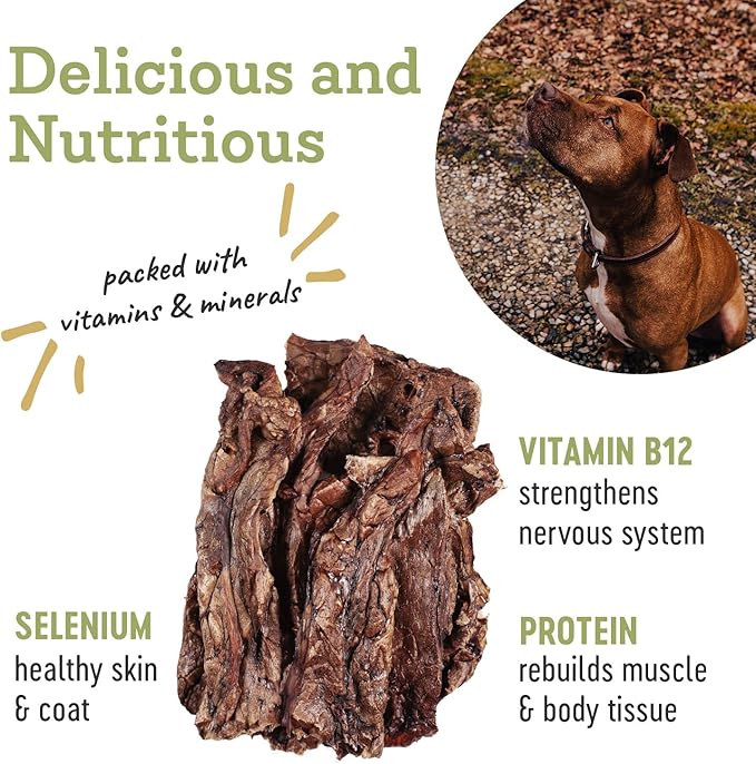 Farm Hounds Beef Lung Jerky Treats for Dogs, Premium Dried Dog Treats, High Protein Training Treat for Small & Large Dogs, Natural & Healthy Dog Treats, Made in USA, Beef Lung 2oz