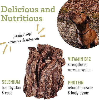 Farm Hounds Beef Lung Jerky Treats for Dogs, Premium Dried Dog Treats, High Protein Training Treat for Small & Large Dogs, Natural & Healthy Dog Treats, Made in USA, Beef Lung 2oz