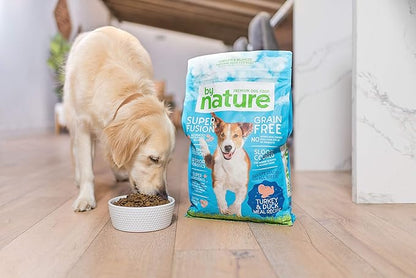 Grain Free Dog Food Made in USA [Grain Free Dry Dog Food with Superfood Ingredients for Food Sensitivities and Immune Health], Turkey & Duck Meal Recipe, 4 lb. Bag, Brown (77060)