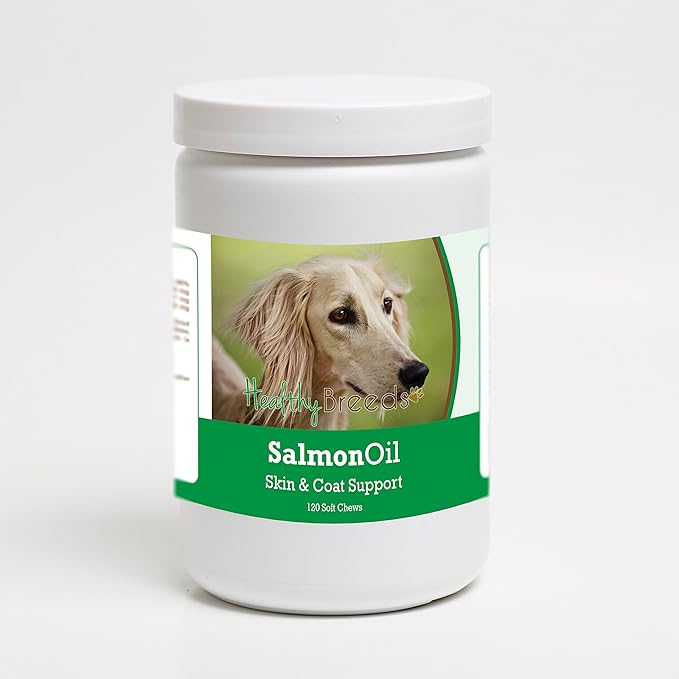 Healthy Breeds Saluki Salmon Oil Soft Chews 120 Count