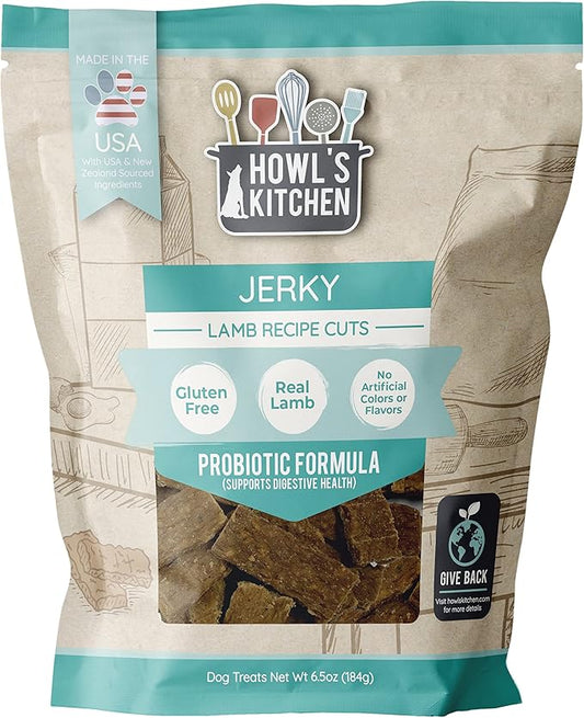 Howl's Kitchen Dog Treats, Jerky, Lamb Cuts, brown, (AT367)