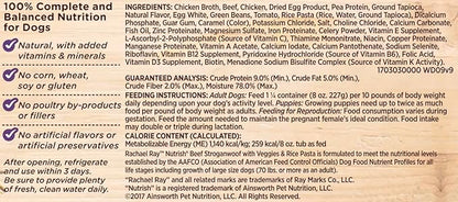 Rachael Ray Nutrish Natural Wet Dog Food with Added Vitamins, Minerals & Taurine, Beef Stroganwoof, 8 Ounce Tub (Pack of 8)