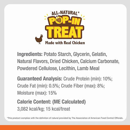 Nylabone Power Chew Knuckle Bone & Pop-In Dog Treat Toy Combo with Chicken Flavor Treat Refills, Chew Toy for Aggressive Chewers, Durable Treat Pouch, Medium/Wolf - Up to 35 lbs. (1 Count)