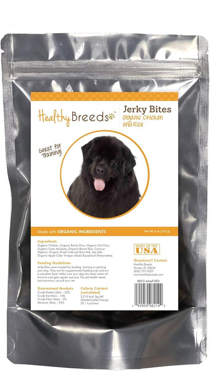 Healthy Breeds Newfoundland Jerky Bites Chicken & Rice Recipe Dog Treats 5 oz