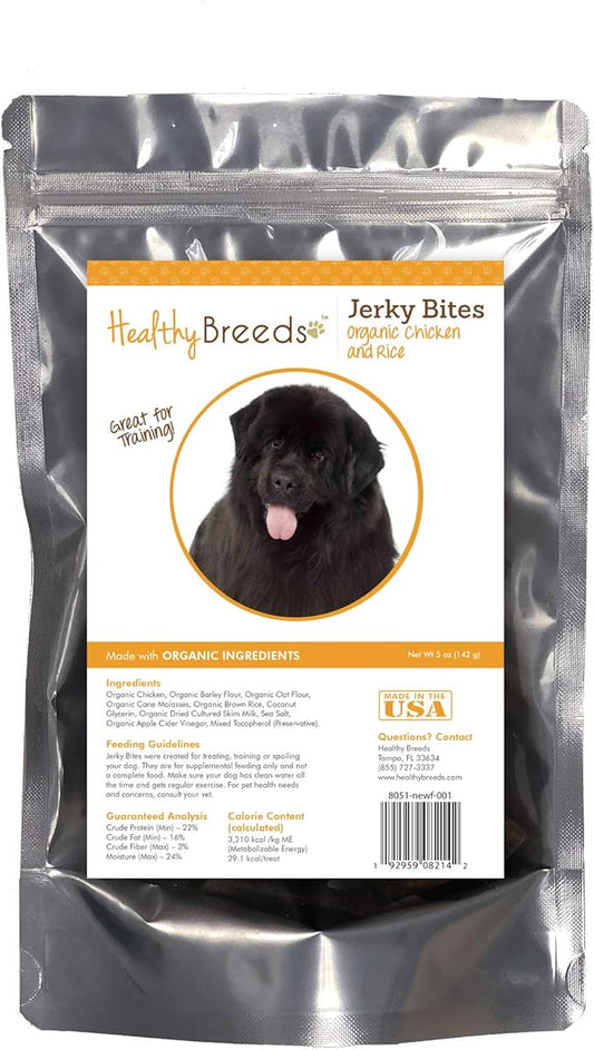Healthy Breeds Newfoundland Jerky Bites Chicken & Rice Recipe Dog Treats 5 oz
