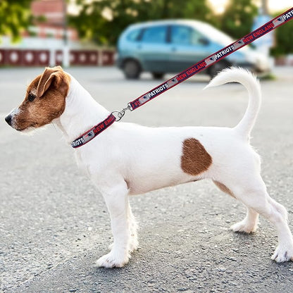 NFL PET Leash New England Patriots Dog Leash, Small Football Team Leash for Dogs & Cats. A Shiny & Colorful Cat Leash & Dog Leash Licensed by The NFL