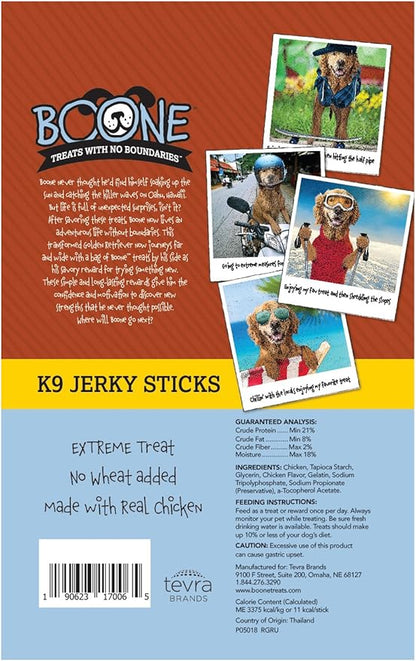 Boone 6 Oz K9 Jerky Sticks (Chicken Flavored), One Size
