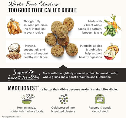 The Honest Kitchen Whole Food Clusters Puppy Whole Grain Chicken Dry Dog Food, 4 lb Bag
