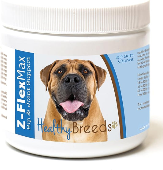 Healthy Breeds Boerboel Z-Flex Max Hip and Joint Soft Chews 50 Count