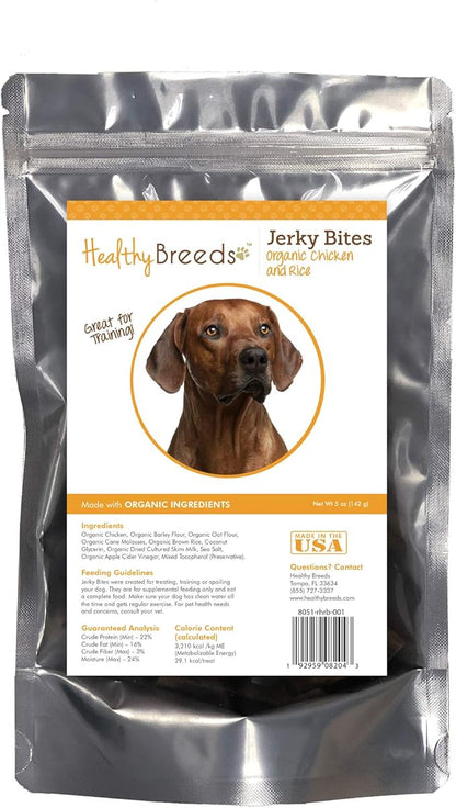 Healthy Breeds Rhodesian Ridgeback Jerky Bites Chicken & Rice Recipe Dog Treats 5 oz